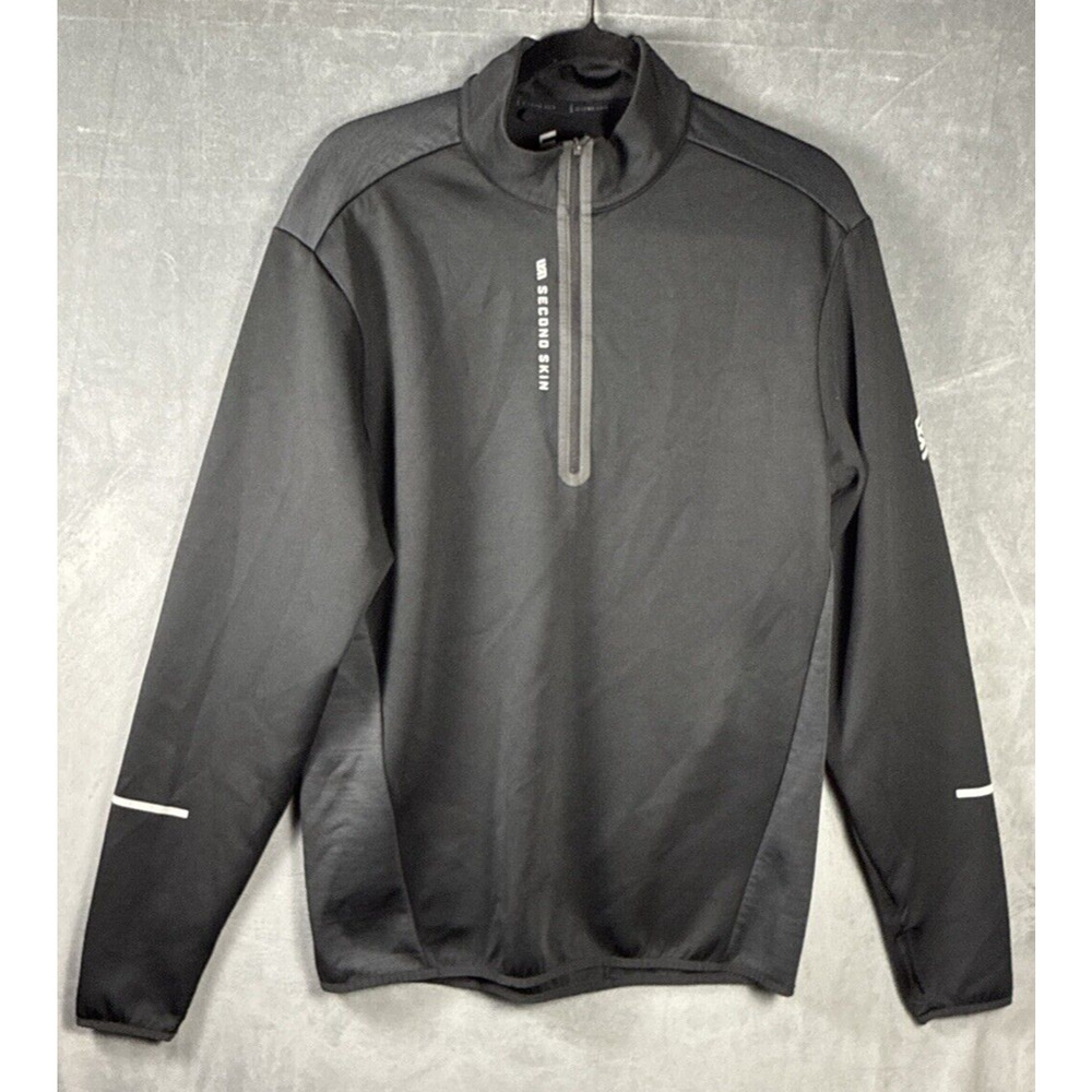 Second Skin Women’s Black Training‎ 1/4 Zip Long Sleeve Pullover Sz LARGE